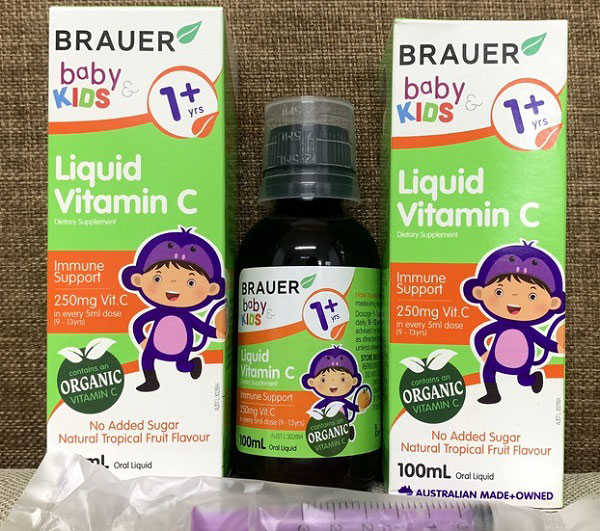 liquid vitamin c, brauer baby & kids liquid vitamin c, vitamin c brauer úc, brauer baby and kids vitamin c liquid