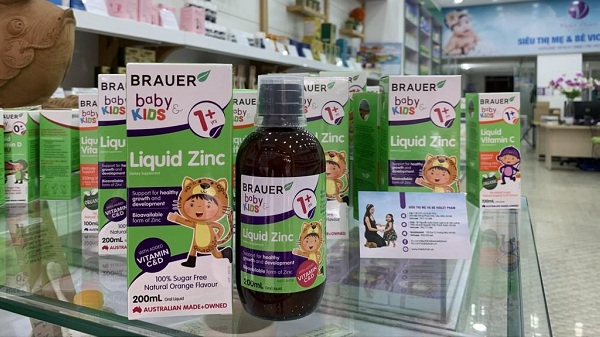 Công dụng của Brauer Baby & Kids Liquid Zinc 