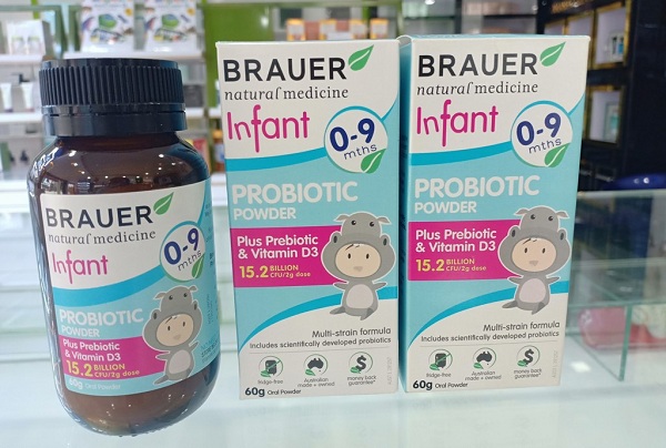 Công dụng của Brauer Infant Probiotic Powder