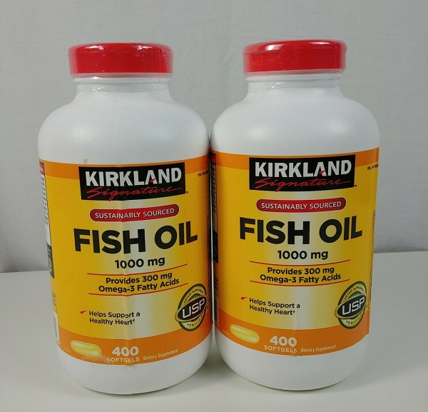 Omega3 Kirkland Signature Fish Oil có tốt không, dầu cá fish oil kirkland 1000mg 400 viên, kirkland fish oil 1000mg giá, review dầu cá kirkland