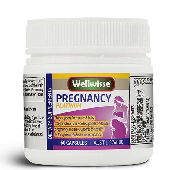 Thực phẩm bảo vệ sức khỏe cho phụ nữ có thai Wellwisse Pregnancy Platinum