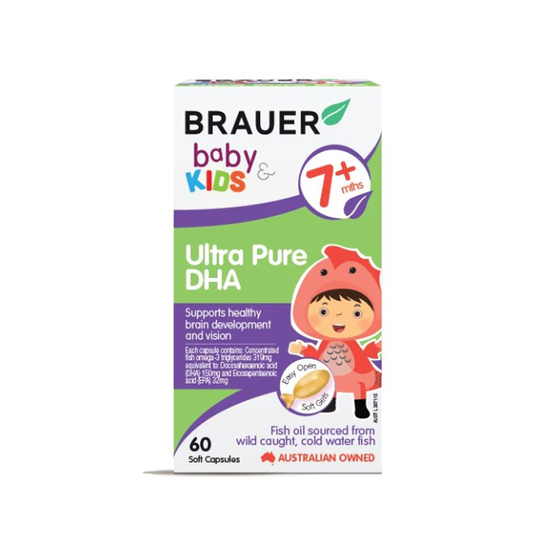 Brauer Baby & Kids Ultra Pure DHA 60 soft gels