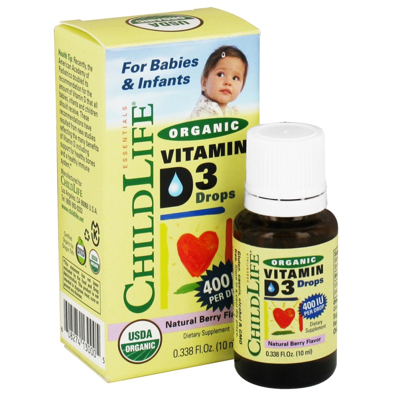 ChildLife Vitamin D3 Cho Trẻ Sơ Sinh 