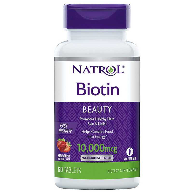 Viên uống Natrol Biotin 10.000mcg