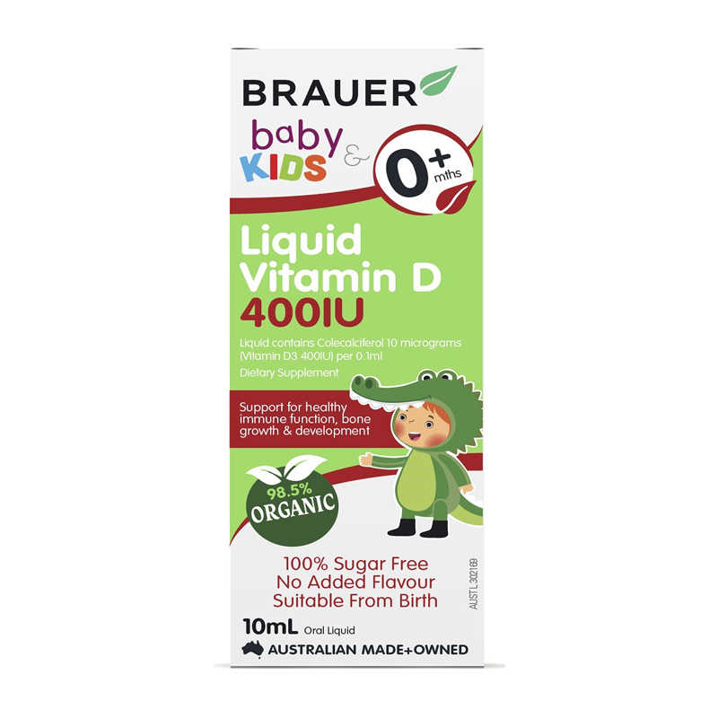 Brauer Baby & Kids Liquid Vitamin D 400IU 